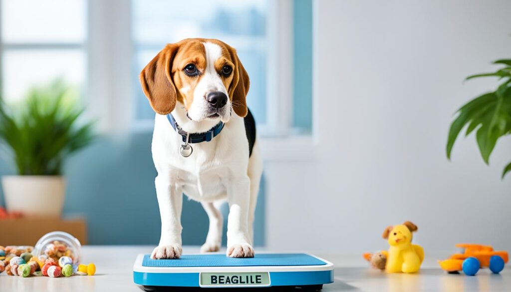 Beagle at a healthy weight