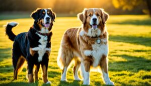 Bernese Mountain Dog and Golden Retriever Mix