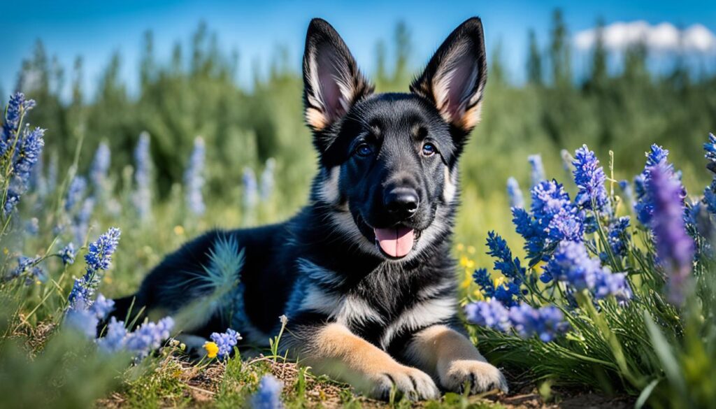 Blue German Shepherd Puppy