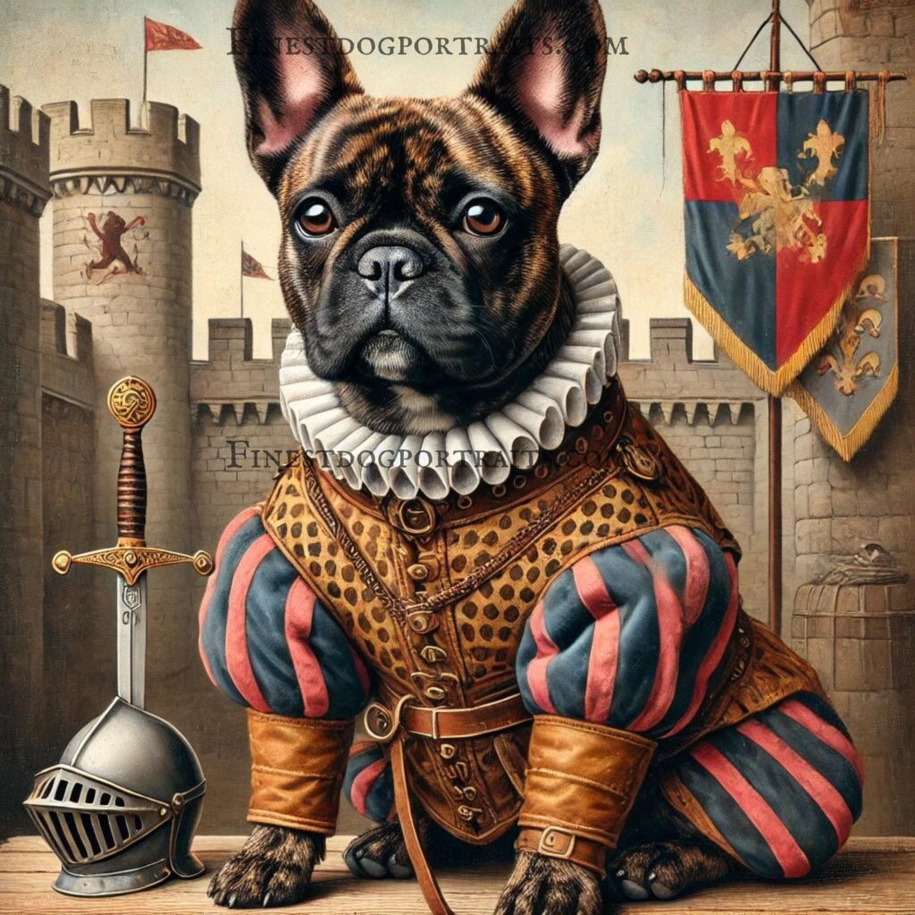 Brindle French Bulldog Renaissance Art Finest Dog Portraits Medieval