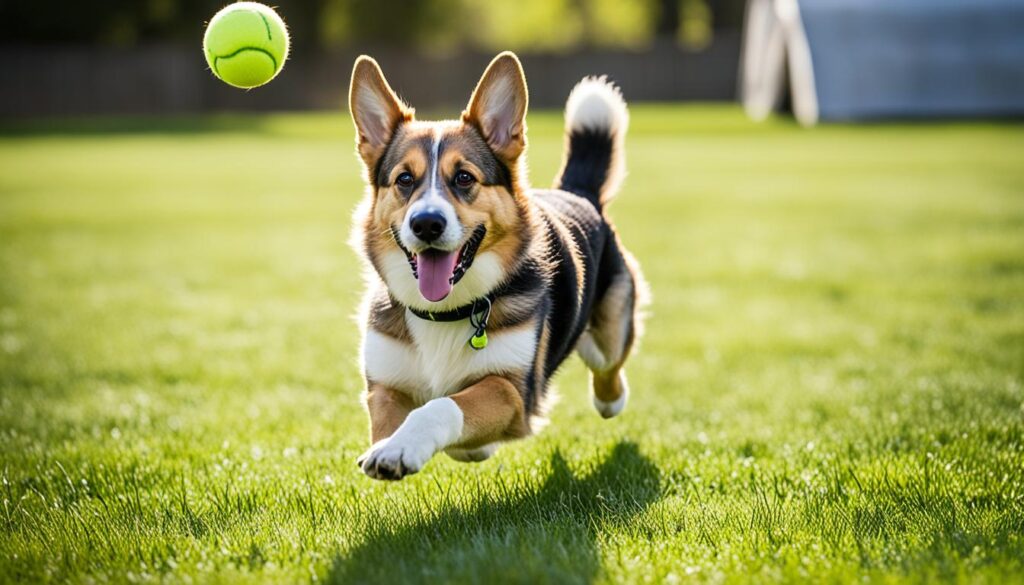 Corgi German Shepherd Mix Playing