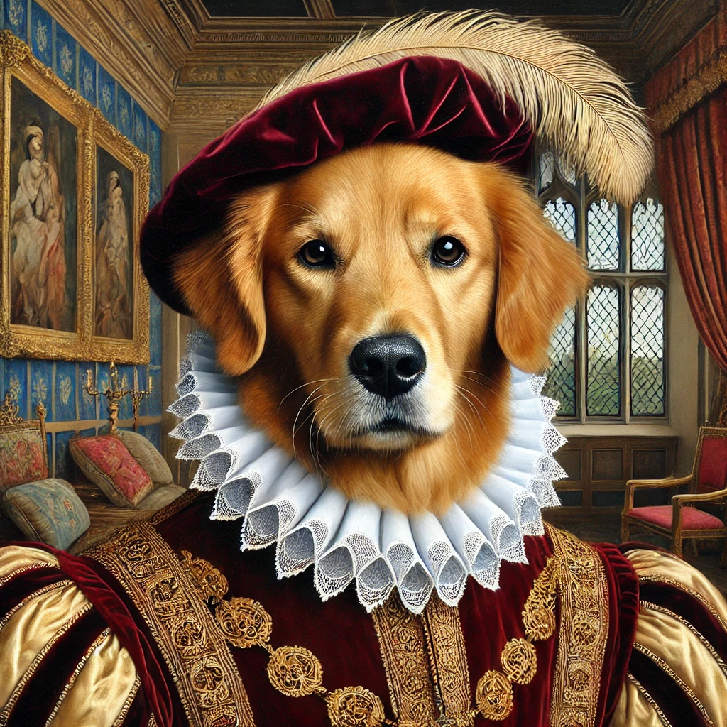 Golden Retriever Renaissance Art Finest Dog Portraits