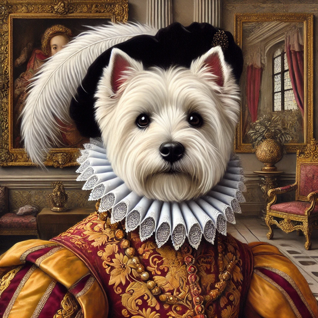 West Highland Terrier Renaissance Art Finest Dog Portraits