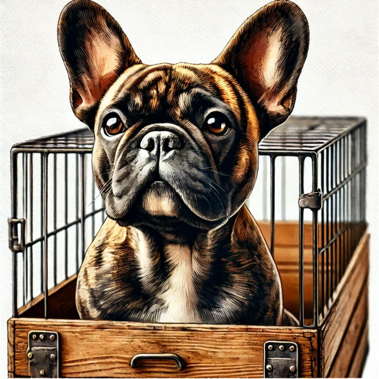 DALL·E 2024-07-28 13.17.19 - A headshot of a brindle French Bulldog with a distinctive watercolor painting style