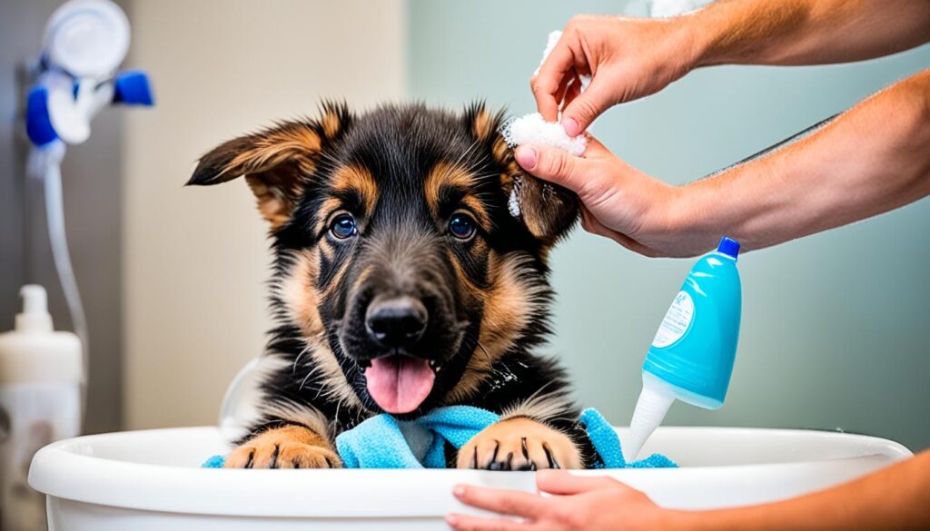 GSD puppy grooming tips