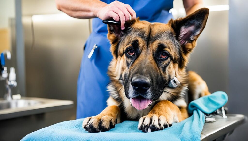 German Shepherd Pitbull Mix grooming