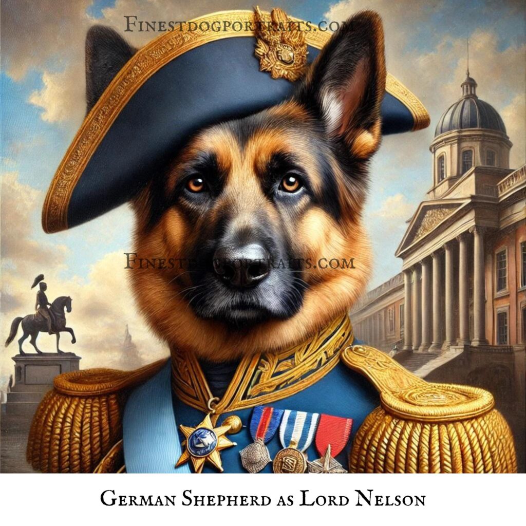 German Shepherd General Renaissance Art Finest Dog Portraits