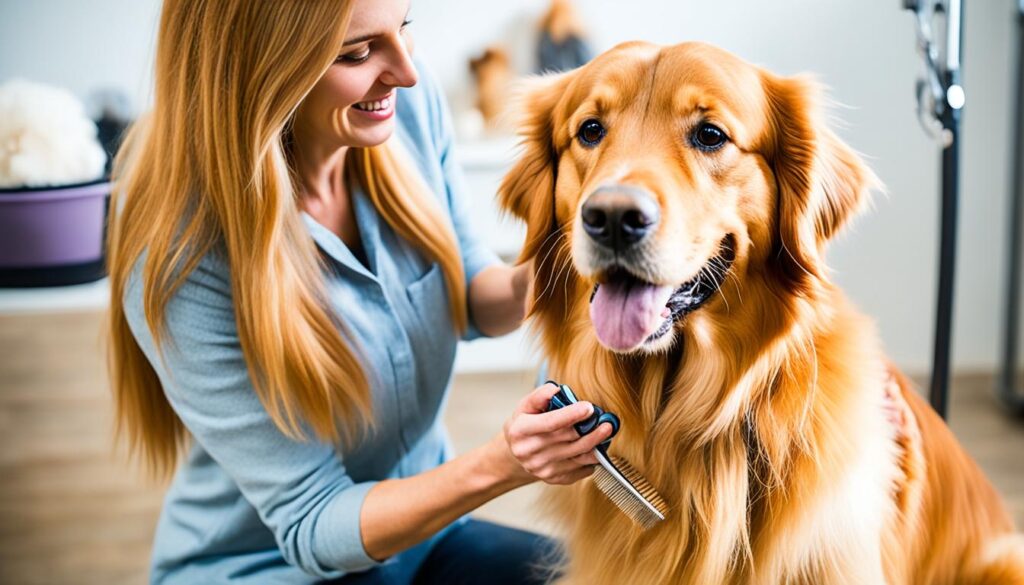 Golden Retriever grooming