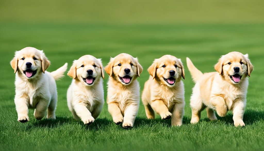 Golden Retrievers developmental stages