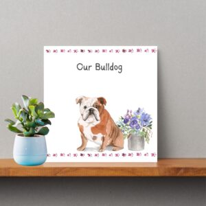 Our English Bulldog on Print