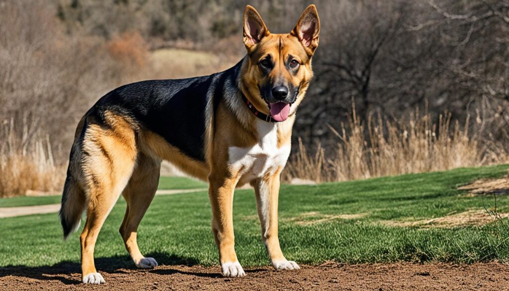 Pitbull German Shepherd Mix