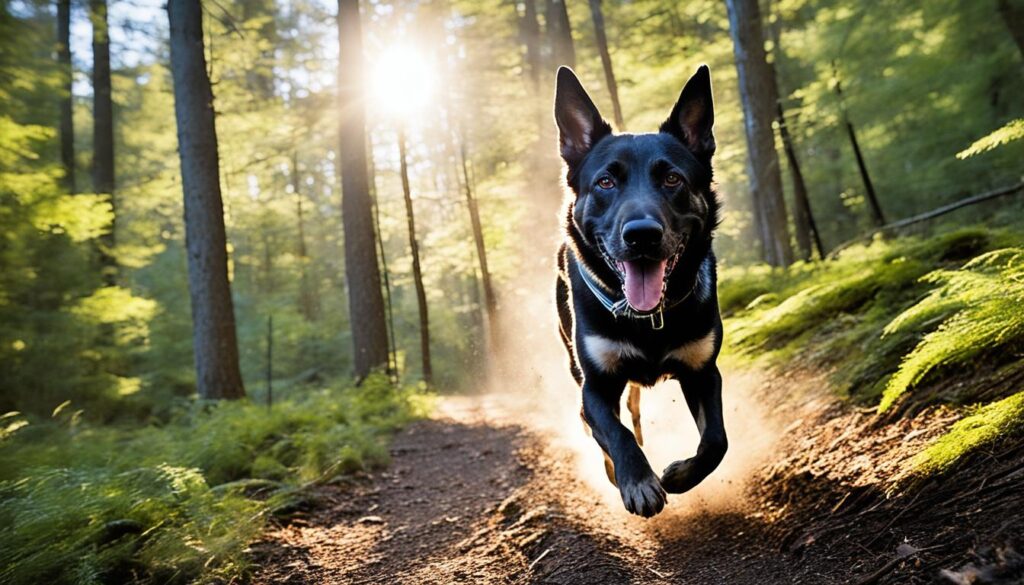 Pitbull German Shepherd Mix exercise