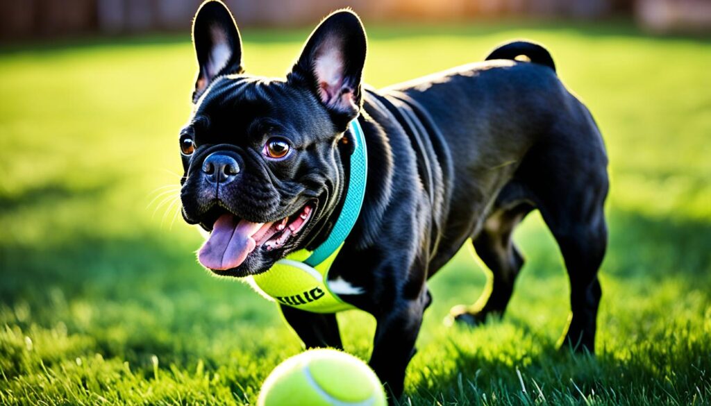 Playful Black French Bulldog