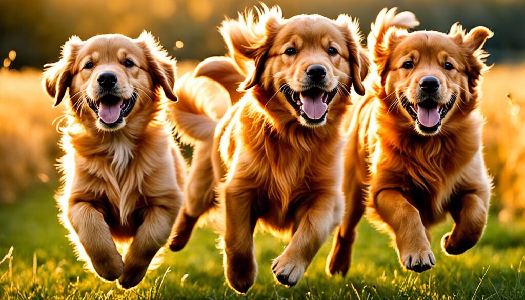 Red Mini Golden Retrievers