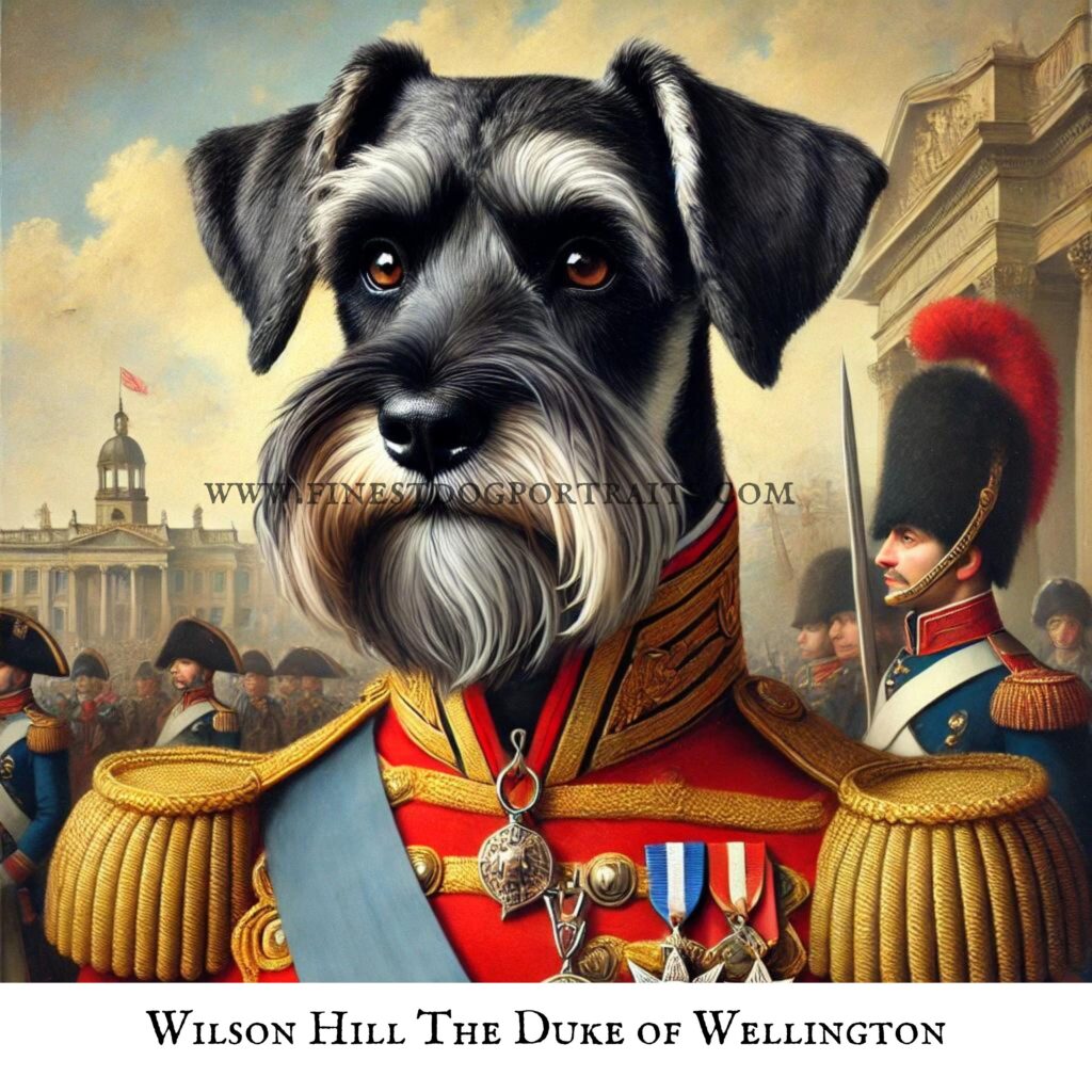 Schnauzer Renaissance Art Finest Dog Personalized Portraits