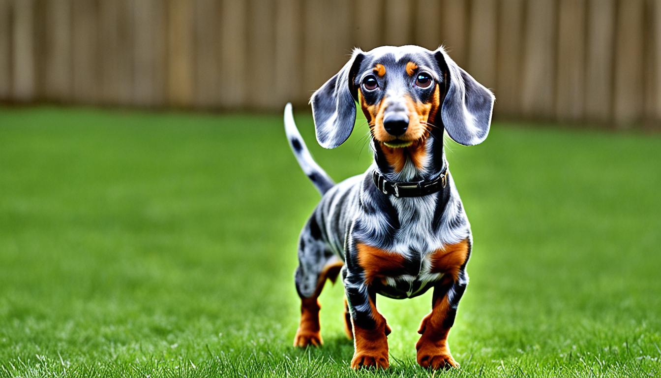 can a piebald dachshund have blue eyes