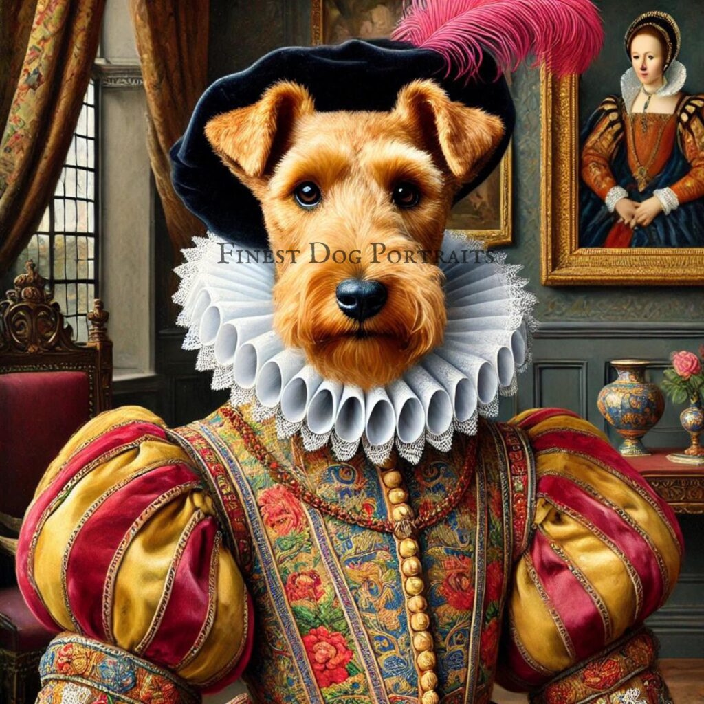 Welsh Terrier Renaissance Art Finest Dog Portraits