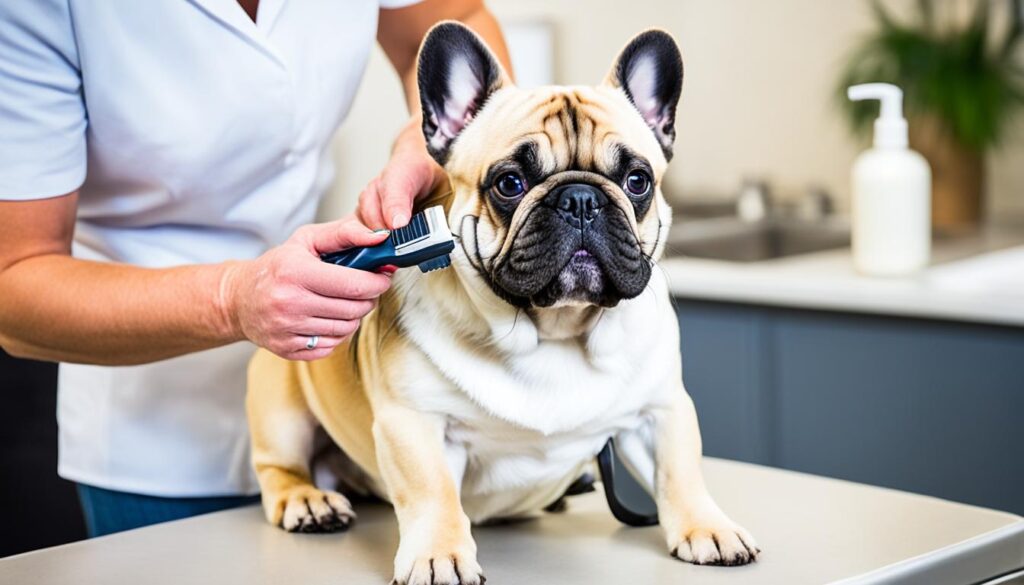 fluffy french bulldog grooming