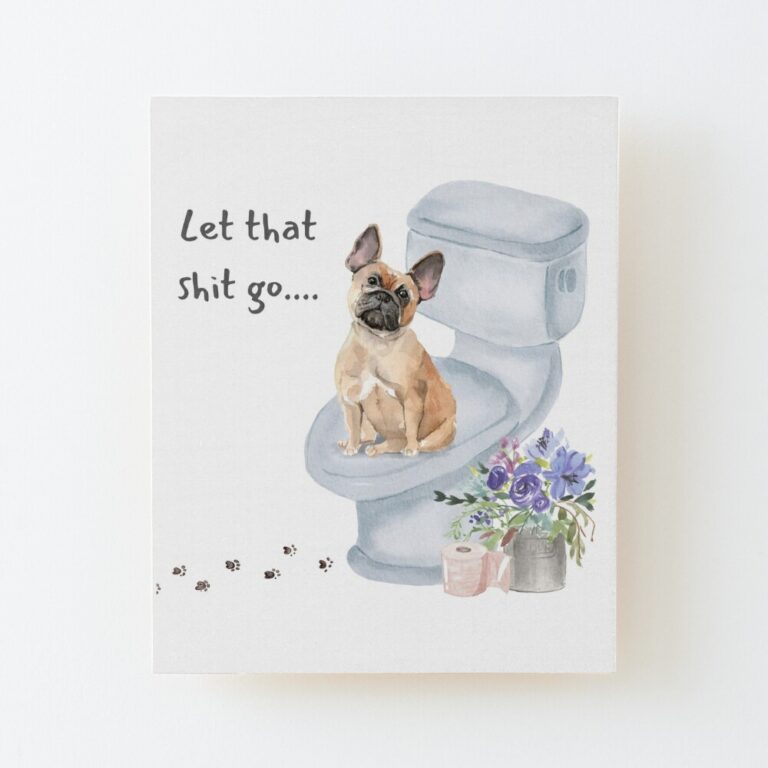 French Bulldog-wood-mounted-print