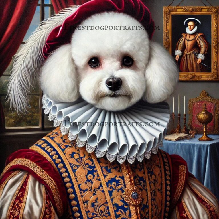 Bichon Frise Renaissance Dog Finest Dog Portraits