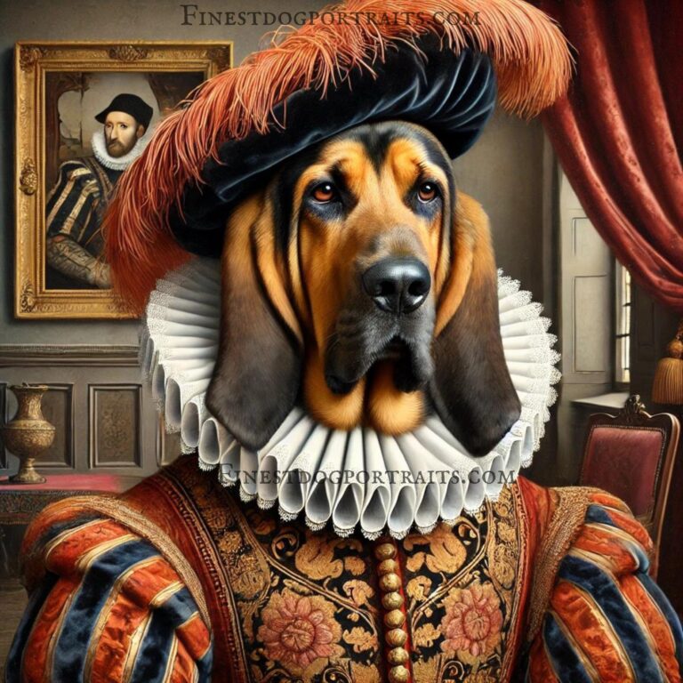 Blood Hound Renaissance Dog Finest Dog Portraits