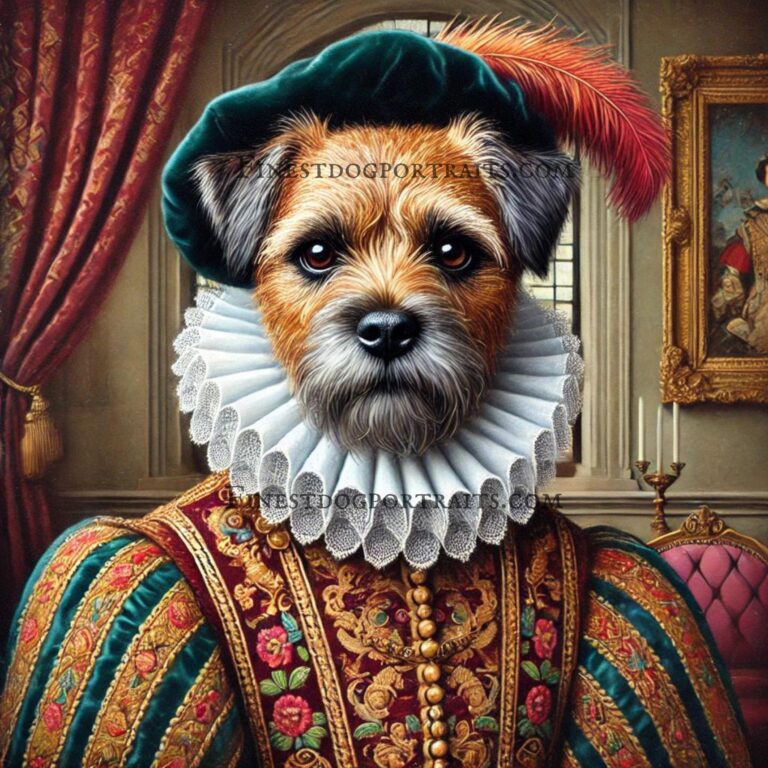 Border Terrier Renaissance Dog Finest Dog Portraits