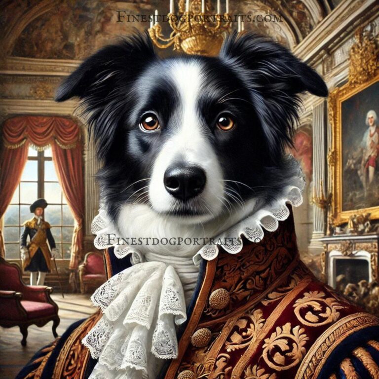 Border Collie Renaissance Dog Finest Dog Portraits