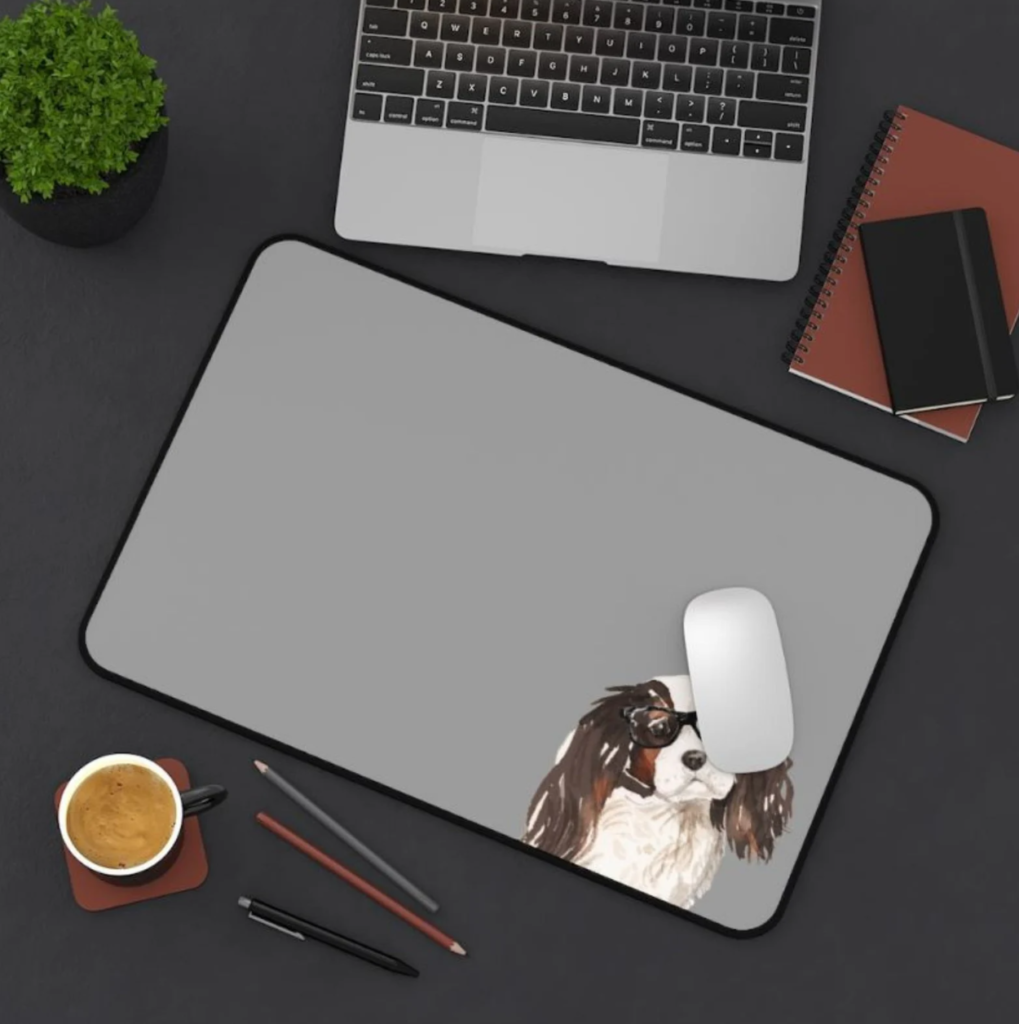 Cavalier Dog Desk Mat