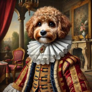 Cavapoo Renaissance Art Finest Dog Portraits