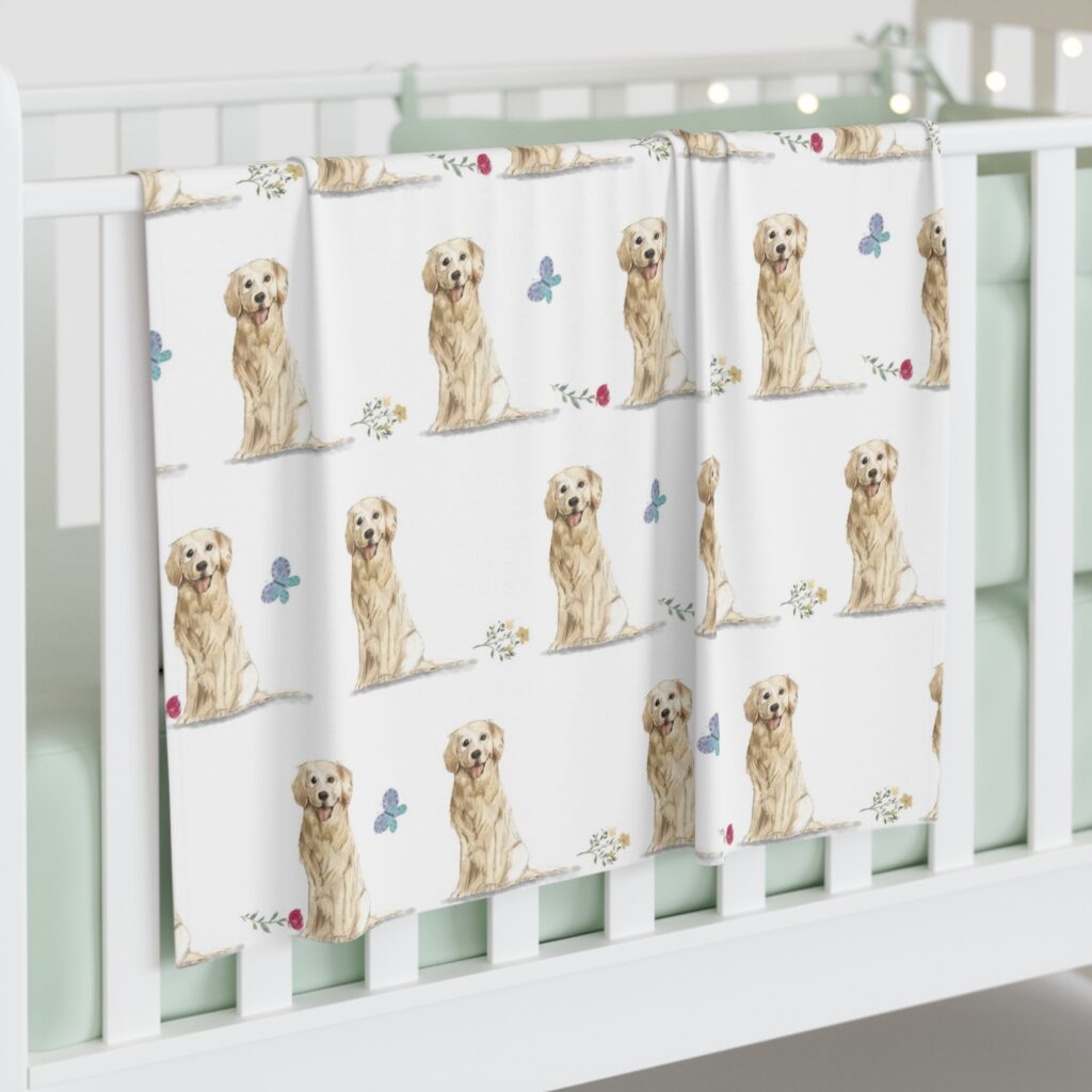 Golden Retriever Baby Swaddle Blanket