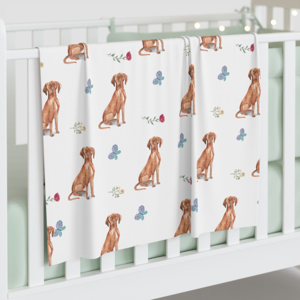 Hungarian Vizsla Swaddle Blanket