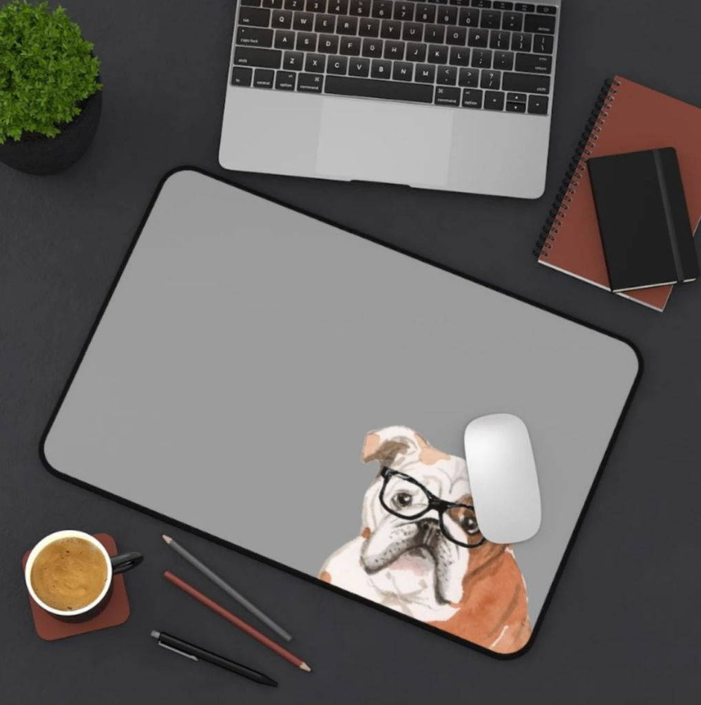 English Bulldog Desk Mat