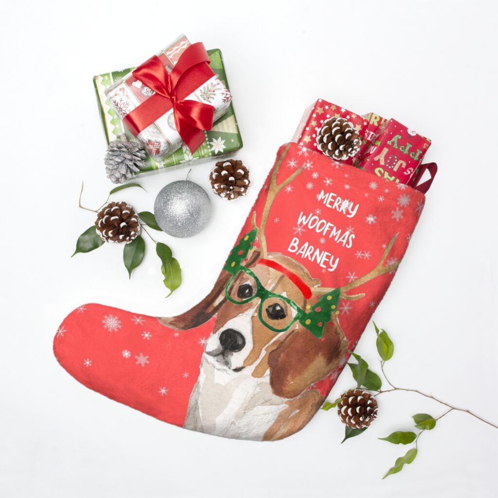 Beagle Christmas Stocking