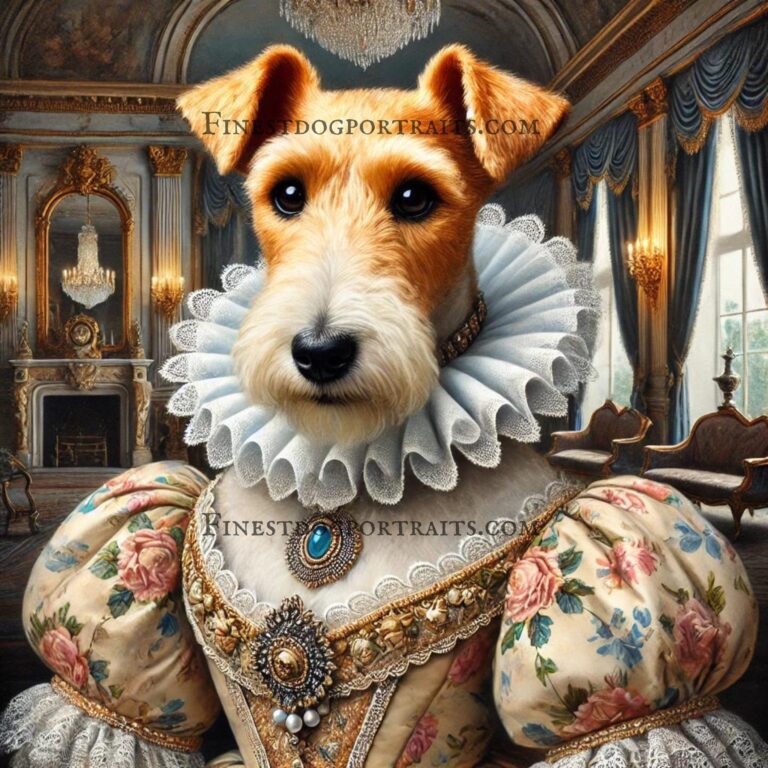 Fox Terrier Renaissance Art Finest Dog Portraits