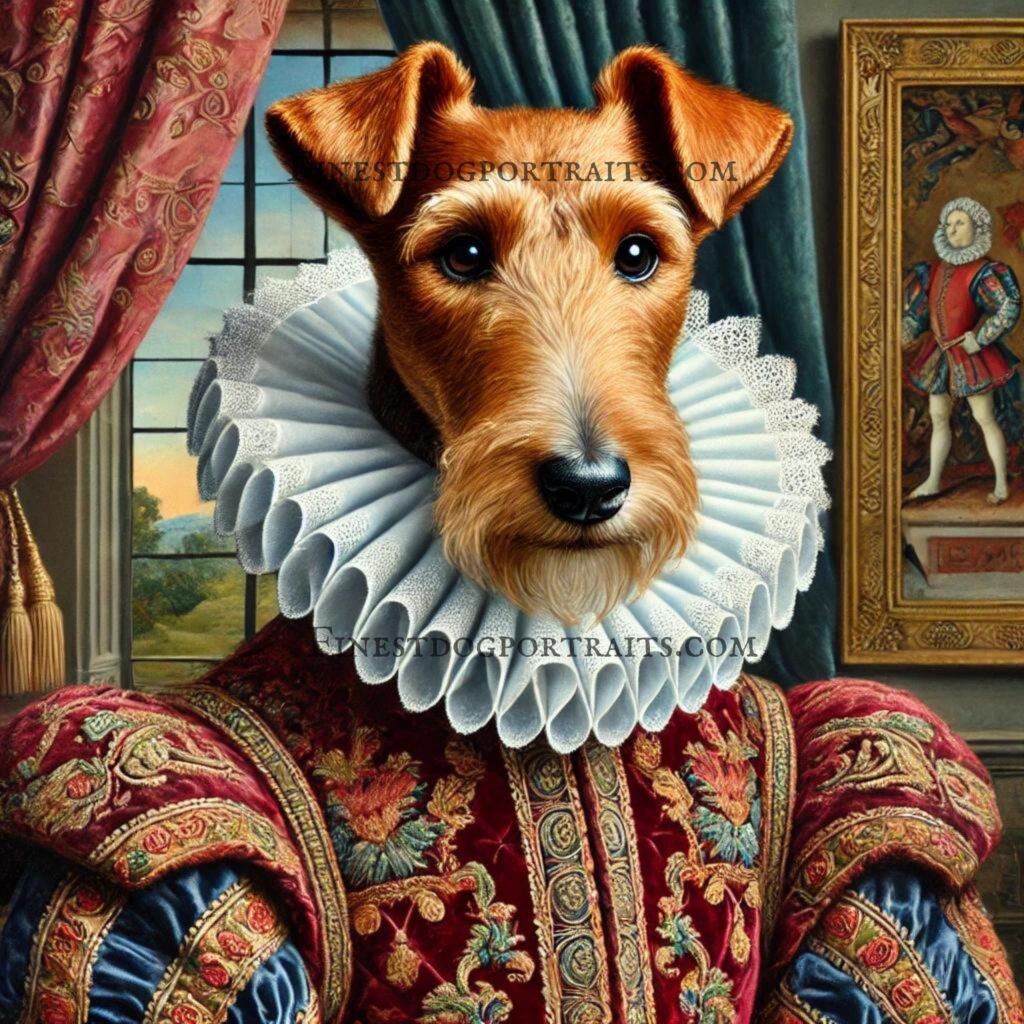 Fox Terrier Renaissance Art Finest Dog Portraits