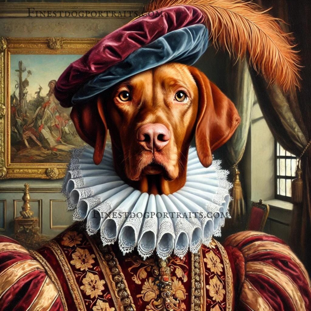 Hungarian Vizsla Renaissance Dog Finest Dog Portraits