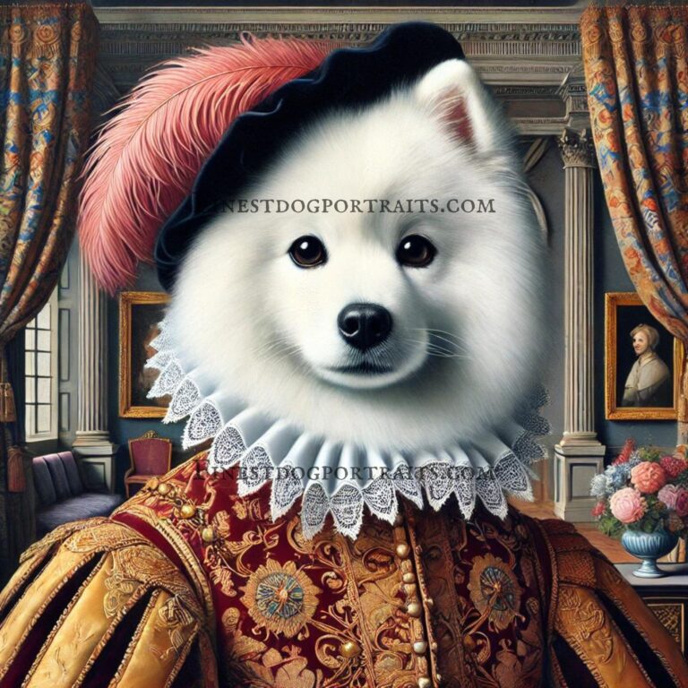 Japanese Spitz Renaissance Art Finest Dog Portraits