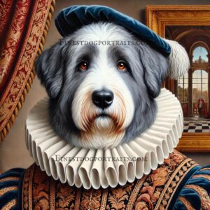 Old English Sheepdog Renaissance Dog Finest Dog Portraits