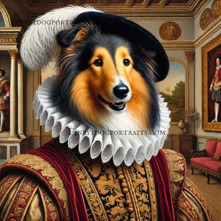 Rough Collie Renaissance Dog Finest Dog Portraits