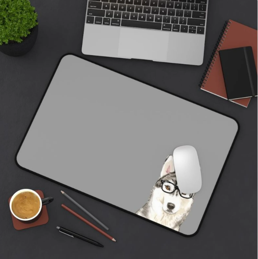 Siberian Husky Desk Mat