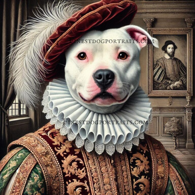 American Staffordshire Bull Terrier Renaissance Dog Finest Dog Portraits