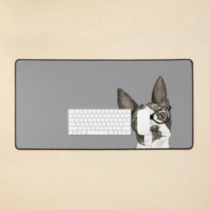 Boston Terrier-desk-mat