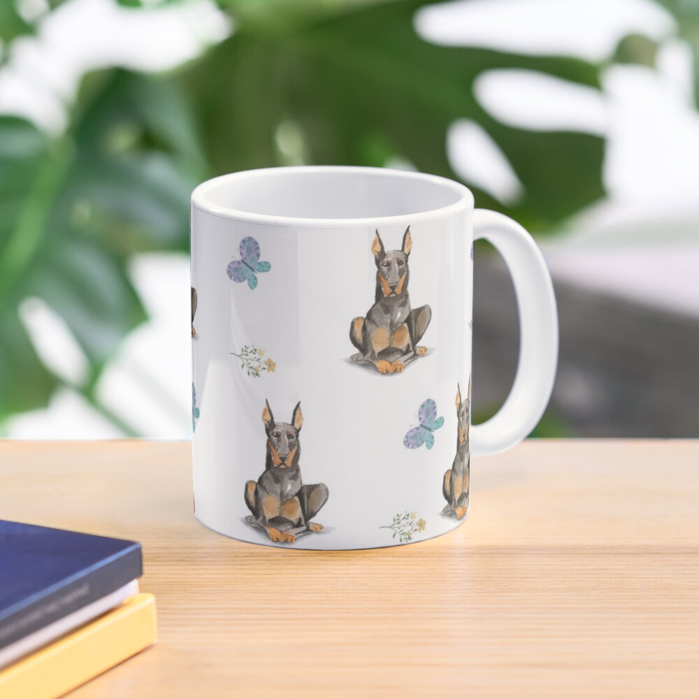 Mug with Doberman Dog
