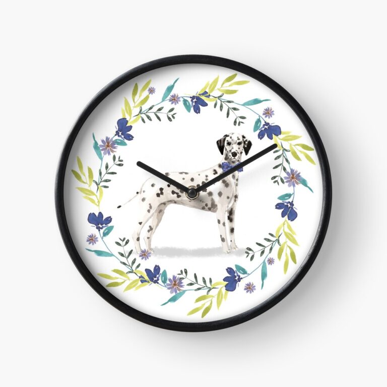 Dalmatian-clock