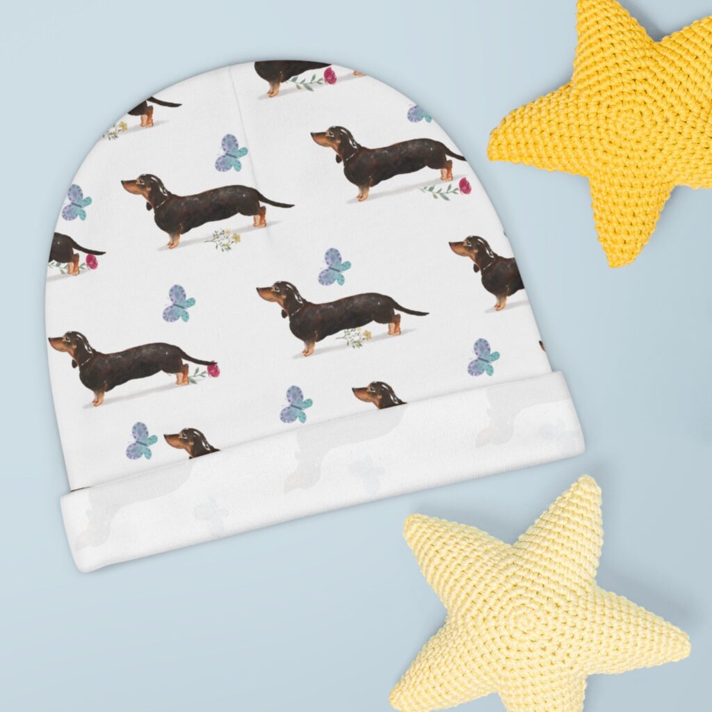 Dachshund Dog Baby Beanie